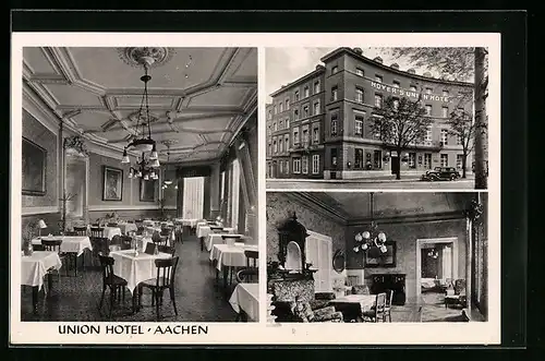 AK Bad Aachen, Union Hotel, Bahnhofsplatz 1