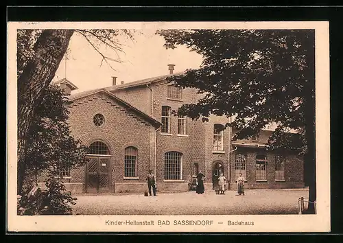 AK Bad Sassendorf, Kinder-Heilanstalt, Badehaus