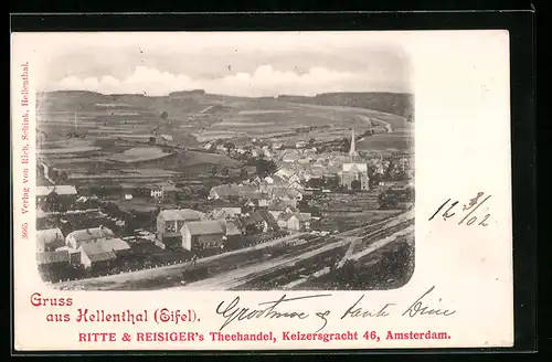 AK Hellenthal /Eifel, Ortsansicht aus der Vogelschau