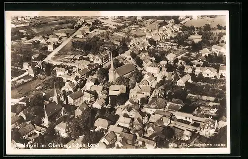 AK Waldbröl /Oberbergisches Land, Teilansicht vom Flugzeug aus