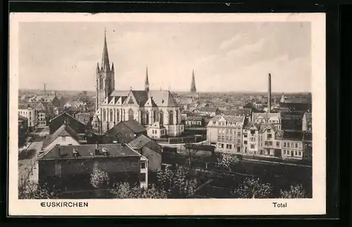 AK Euskirchen, Totalansicht mit Kirchen