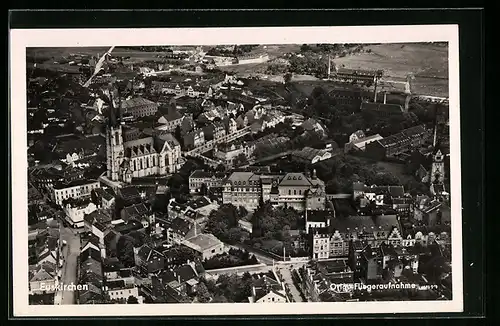 AK Euskirchen, Fliegeraufnahme der Stadt