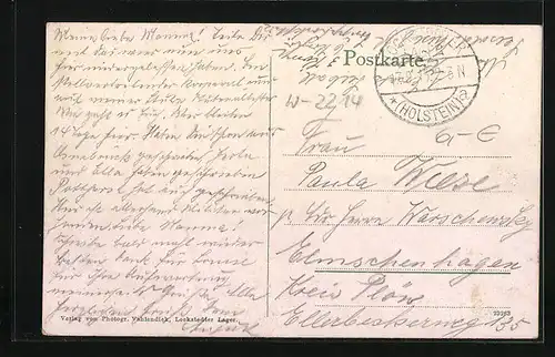 AK Lockstedter Lager, Ansicht aus der Vogelschau, Geschützpark