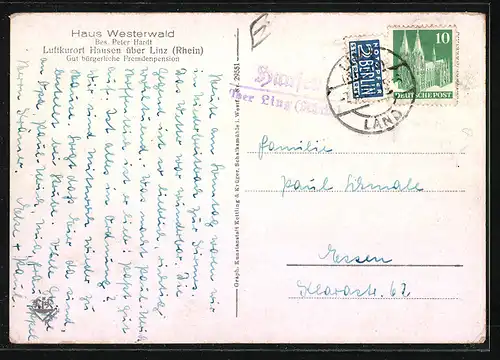 AK Hausen, Pension Haus Westerwald