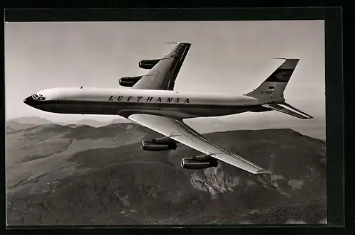 AK Boeing 707 Jet Intercontinental, Lufthansa, Flugzeug