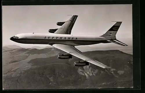 AK Boeing 707 Jet Intercontinental der Lufthansa, Flugzeug