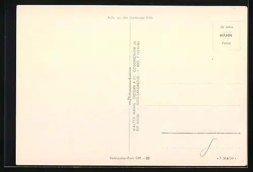 Foto-AK Walter Hahn, Dresden, Nr. 10852: Dresden, Frauenkirche und Brühl`sche Terrasse