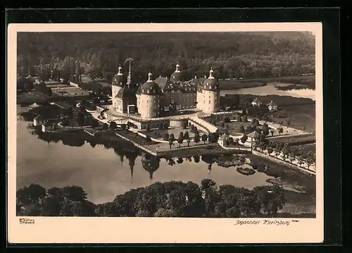 Foto-AK Walter Hahn, Dresden, Nr. 10080: Moritzburg, Blick auf das Jagdschloss