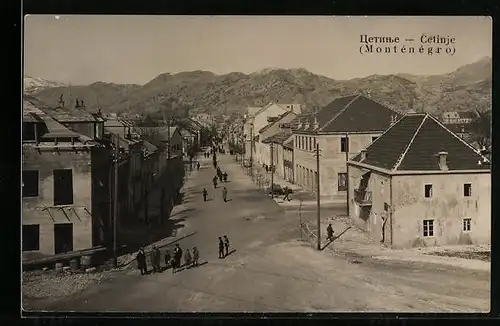 AK Cetinje, Strassenpartie im Stadtkern