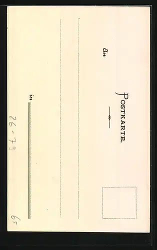 Künstler-AK P. Schmohl: Niederwald, Das Nationaldenkmal