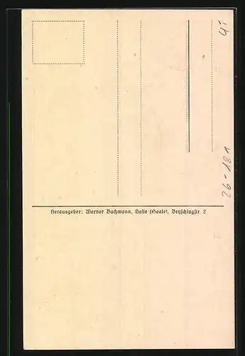 Künstler-AK Marta Sachse-Schubert: Die Konkurrenten, Schattenbild