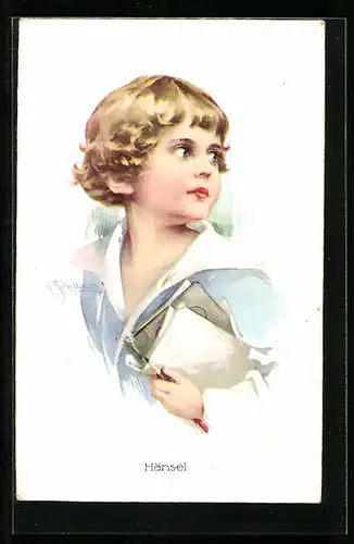 Künstler-AK Schilbach: Hänsel im Matrosenanzug