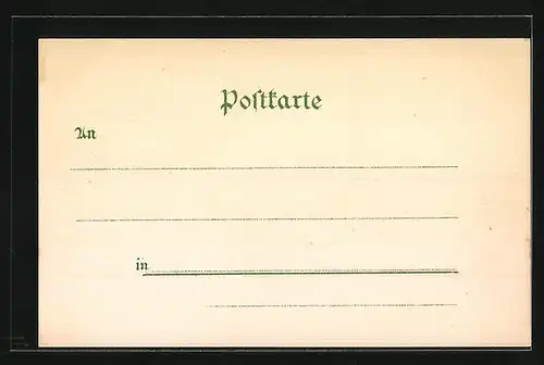 Lithographie Berlin, Gewerbe Ausstellung 1896, Pavillon der Stadt