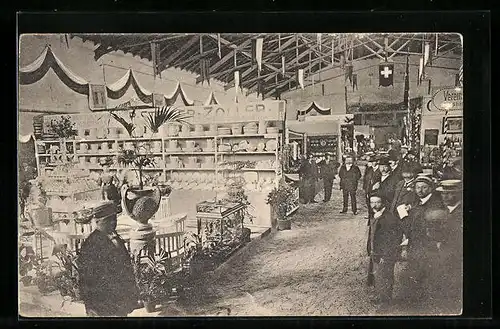 AK Bern, I. Schweiz. Fachausstellung für das Gastwirtsgewerbe 1910, Ausstellungshalle