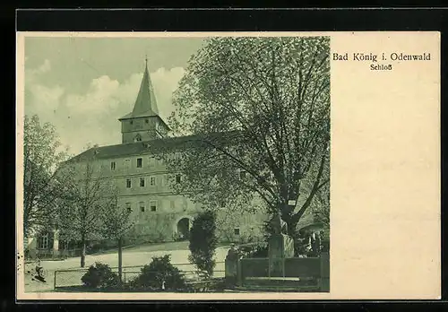 AK Bad König i. Odenwald, Ansicht des Schlosses