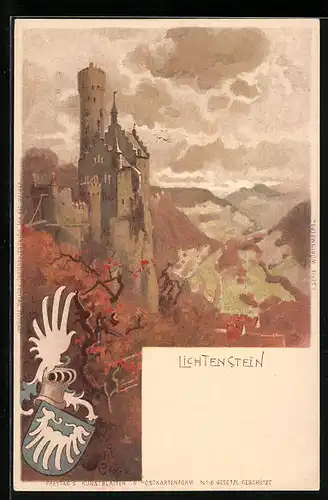 AK Burg Lichtenstein im Herbst
