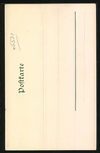 Lithographie Schloss Rheinstein mit Rheinpanorama