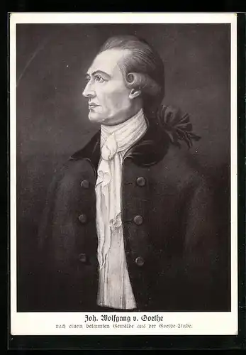AK Portrait Johann Wolfgang von Goethe