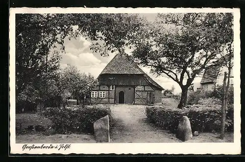AK Grossenbrode i. Holst., Haus am Stadtrand
