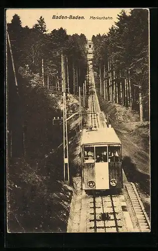 AK Baden-Baden, Die Merkurbahn fährt bergab