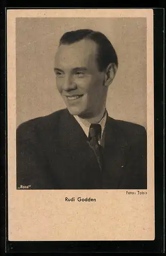 AK Schauspieler Rudi Godden mit freundlichem Lächeln