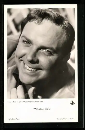 AK Schauspieler Wolfgang Wahl in dem Film Das Liebesleben des schönen Franz