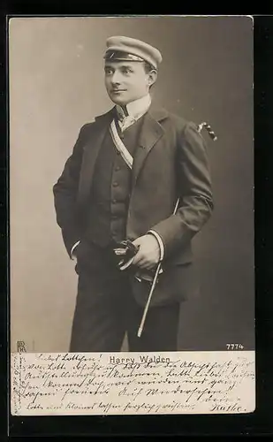 AK Schauspieler Harry Walden als Student