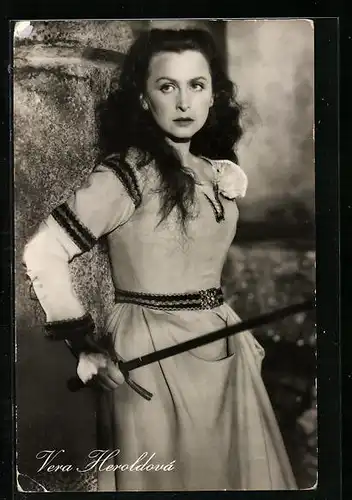AK Schauspielerin Vera Heroldová in Dalibor