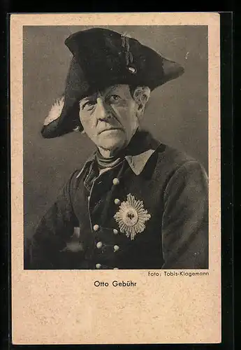 AK Schauspieler Otto Gebühr in Uniform