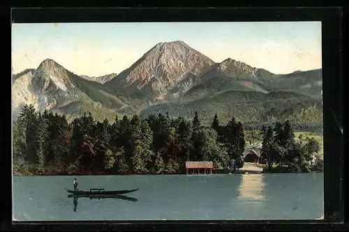 AK Villach, Faakersee mit dem MIttagskogel