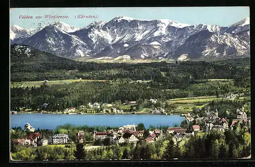 AK Velden am Wörthersee, Ortsansicht aus der Vogelschau