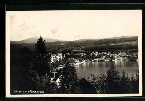 AK Velden am Wörthersee, See mit Promenade