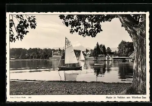 AK Velden am Wörthersee, Motiv vom See