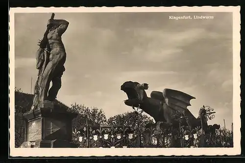 AK Klagenfurt, Lindwurm Denkmal