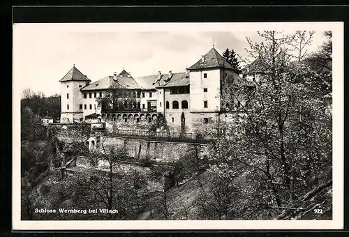 AK Wernberg bei Villach, Schloss, Seitenansicht
