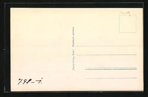 AK Faak, Ortsansicht mit Mittagskogel