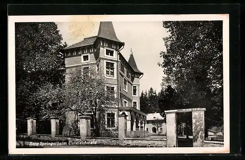 AK Unteraichwald, Sepp Springerheim, Eingang