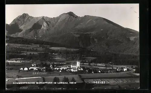 AK Mariapfarr im Lungau, Ortsansicht aus der Vogelschau