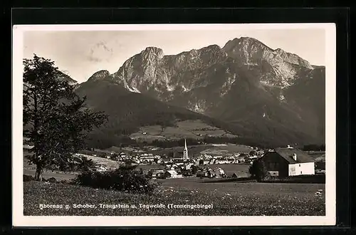 AK Abtenau, Ortspartie mit Tennengebirge