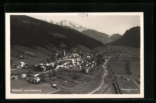 AK Radstadt, Fliegeraufnahme vom Dorf