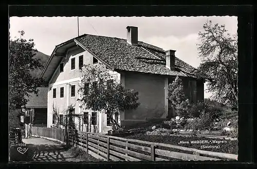 AK Wagrain, Haus Waggerl mit Garten