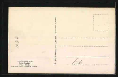 AK Lochau b. Bregenz, Ortsansicht mit See