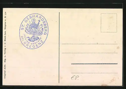 AK Bregenz, Altstadt mit Säntisgruppe