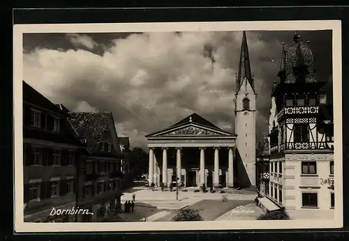 AK Dornbirn, Blick über den Marktplatz
