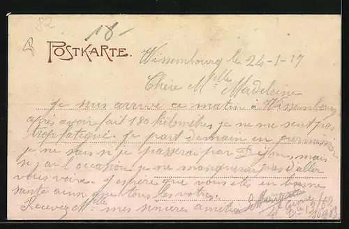 AK Weissenburg, Anselmannstaden mit Geschäft