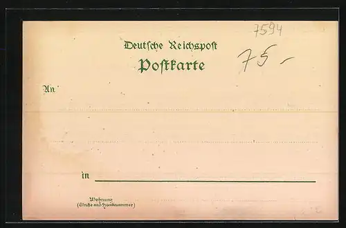 Lithographie Kappelrodeck, Handlung von August Roth, Teilansicht