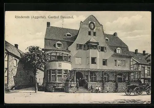 AK Ründeroth /Aggertal, Gasthof Baumhof, Strassenansicht