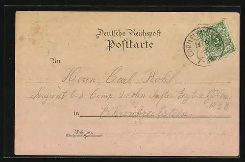 Lithographie Cornelimünster, West-Ansicht, Kneipp-Anstalt