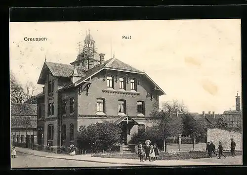 AK Greussen, Strassenpartie mit Post