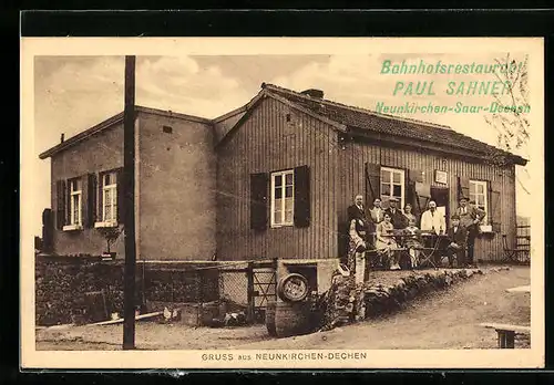 AK Neunkirchen-Dechen, Bahnhofsrestaurant Paul Sahner